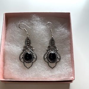 Black onyx Stone earrings